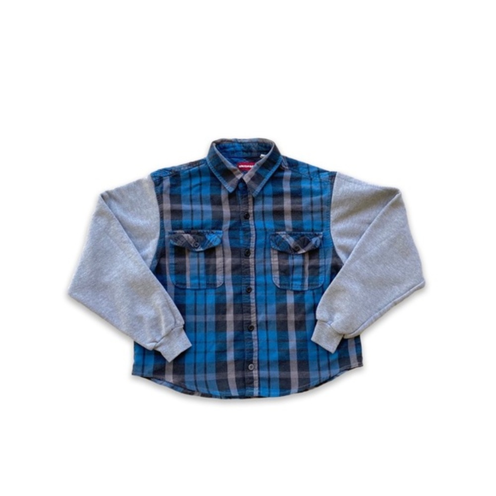 Union Bay Hybrid Sweatshirt Plaid Flannel Shirt
